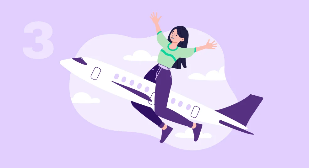 Earn miles every month